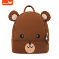 NOHOO Brown Bear Backpack Toddler Schoolbag for Kids Cartoon Kindergarten Schoolbag for Toddler Boys and Girls Kids