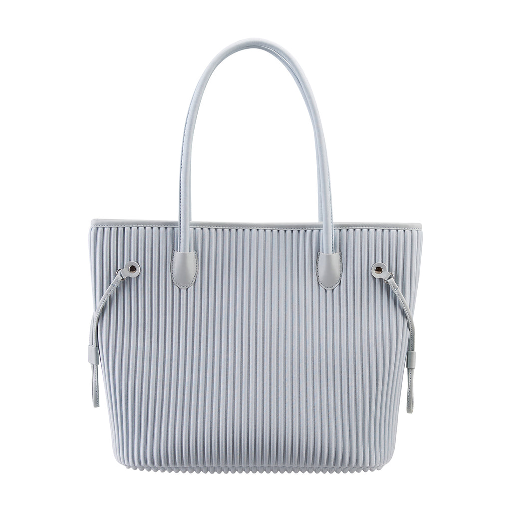 ONIMALS Women's Tote Bag Vertical Pleated Texture with Decorative Drawstring Large Capacity Shoulder Bag Custom Logo Accepted