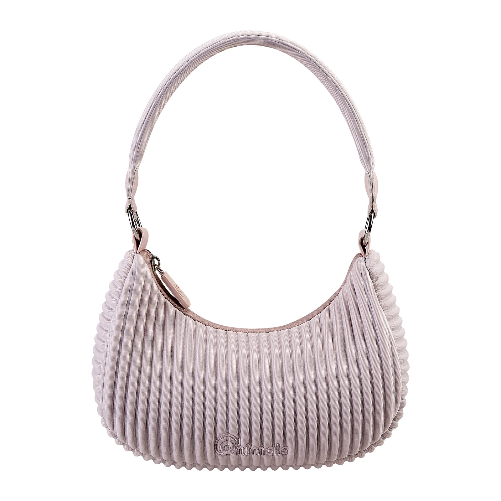 Onimals Fashion Women's Crescent Bag Vertical Pleated Texture Padded Handle Shoulder Bag Custom Logo Accepted