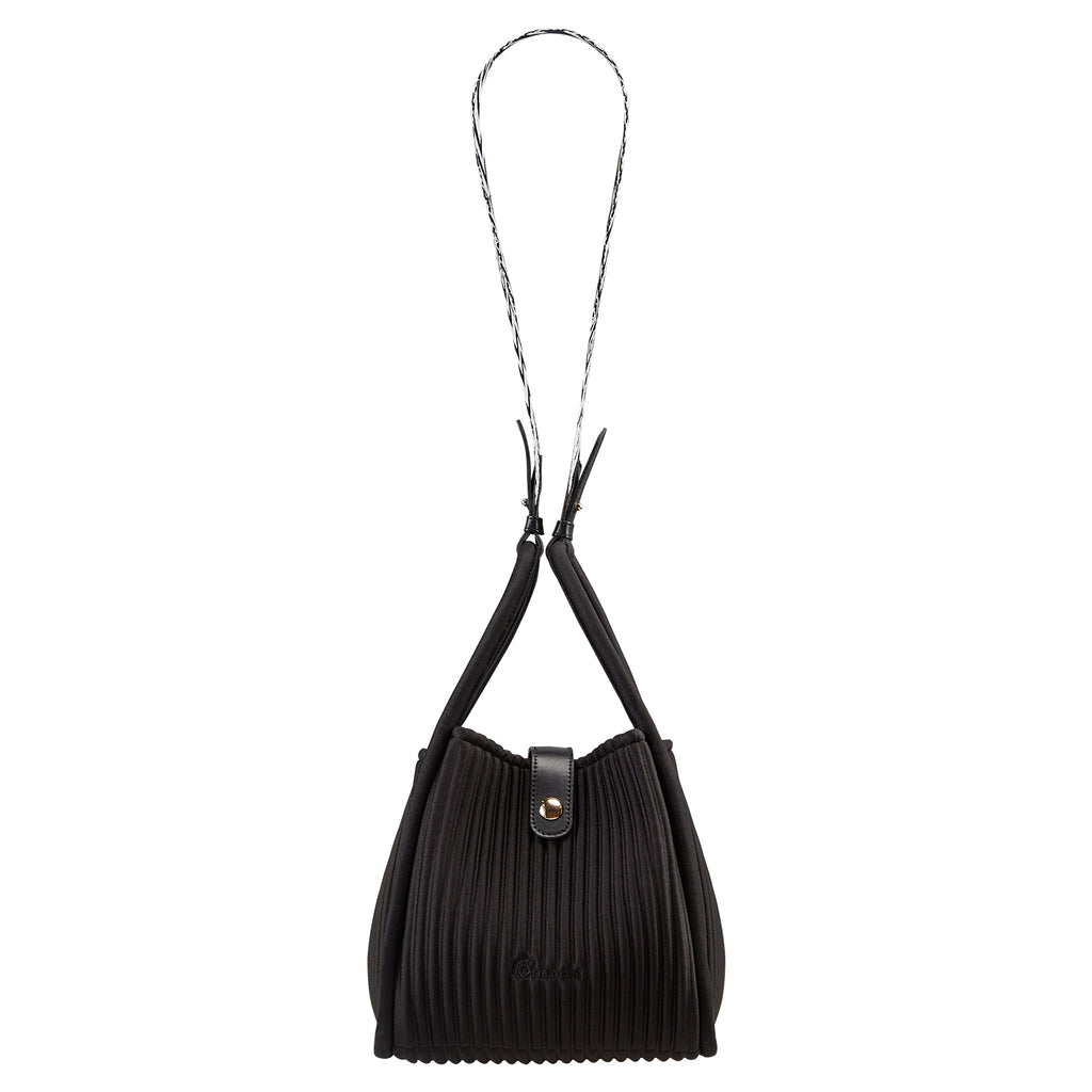 ONIMALS Wholesale Vertical Pleated Bucket Bags Bulk Available 2-Way Convertible Handbags Custom Logo Accepted for Boutiques