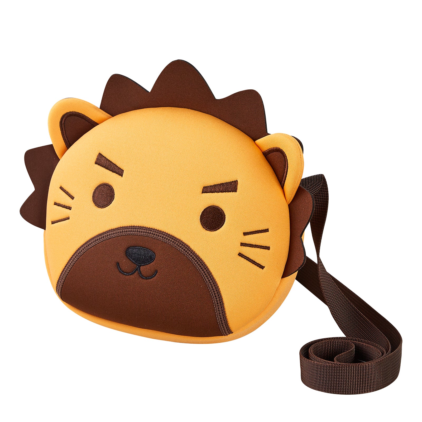 NOHOO Hot Selling 3D Shape Brown Bear Shape Mini Wallet Crossbody Bag for Kids Boys Girls