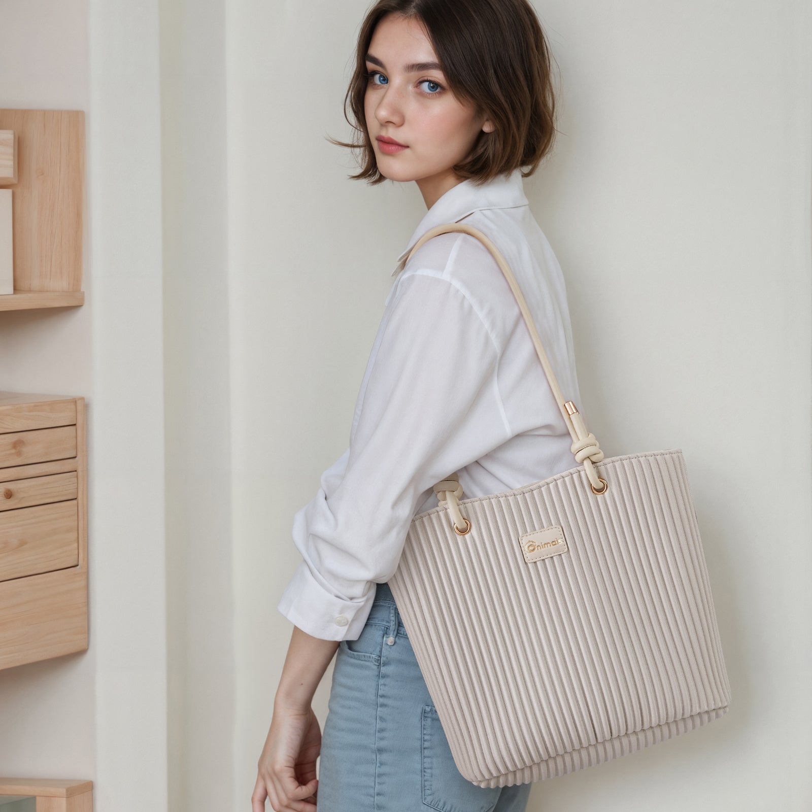 ONIMALS High Quality Waterproof Light Weight Women Tote Shoulder Bag for Business