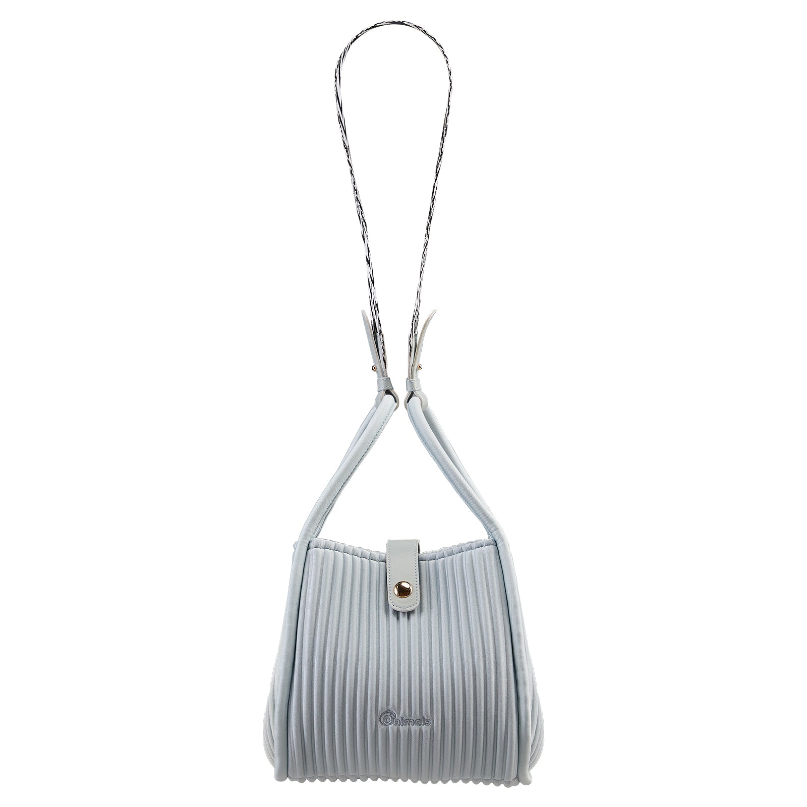 ONIMALS Wholesale Vertical Pleated Bucket Bags Bulk Available 2-Way Convertible Handbags Custom Logo Accepted for Boutiques