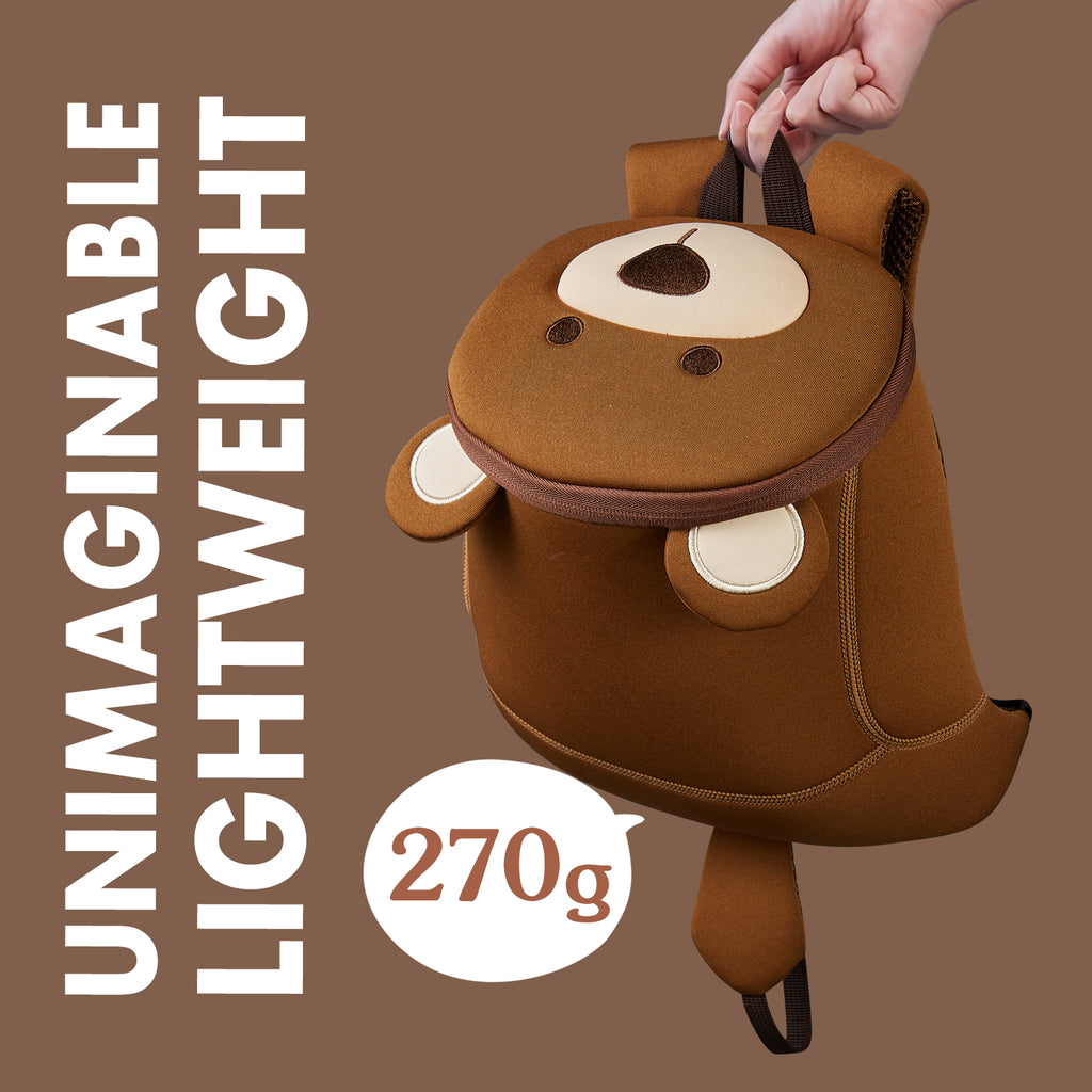Nohoo Anti-lost Hot Selling Traveling Bag Cute Brown Bear Style for Ages 2 Years Old Above Kids Backpack