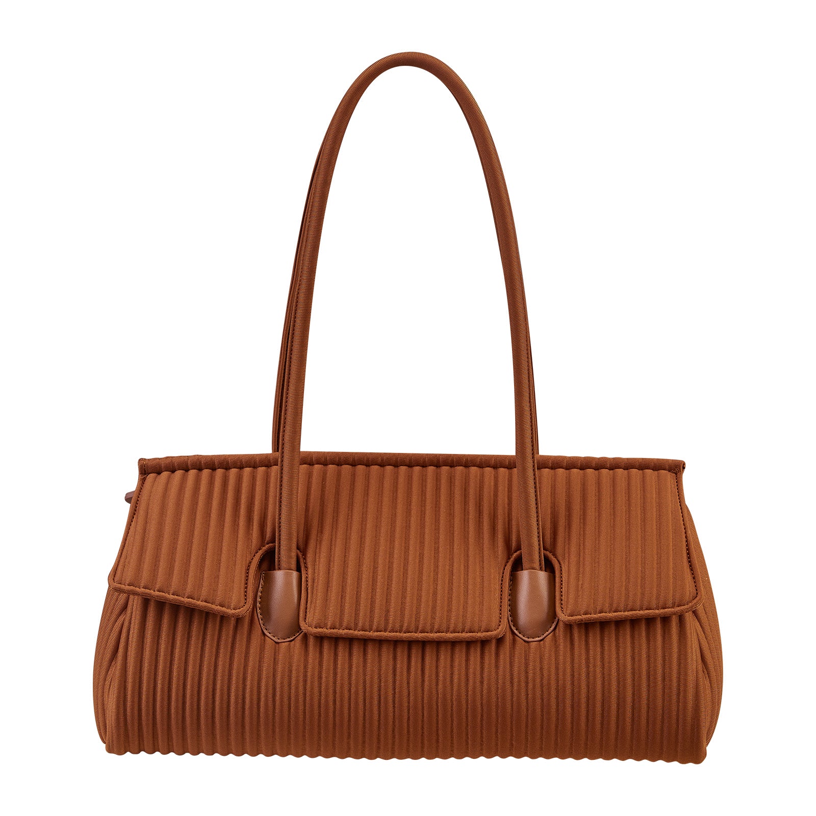 ONIMALS Wholesale Vertical Pleated Tote Bag, Bulk High Capacity Women's Shoulder Bag for Boutique Retail