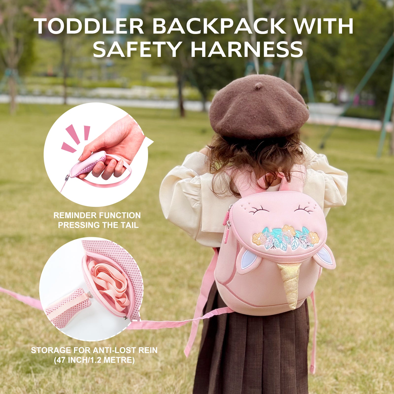 Nohoo Anti-lost Premium Quality School Bag Children Unicorn Style Ages 2 Years Old Above Cheapest School Bags Children Backpack