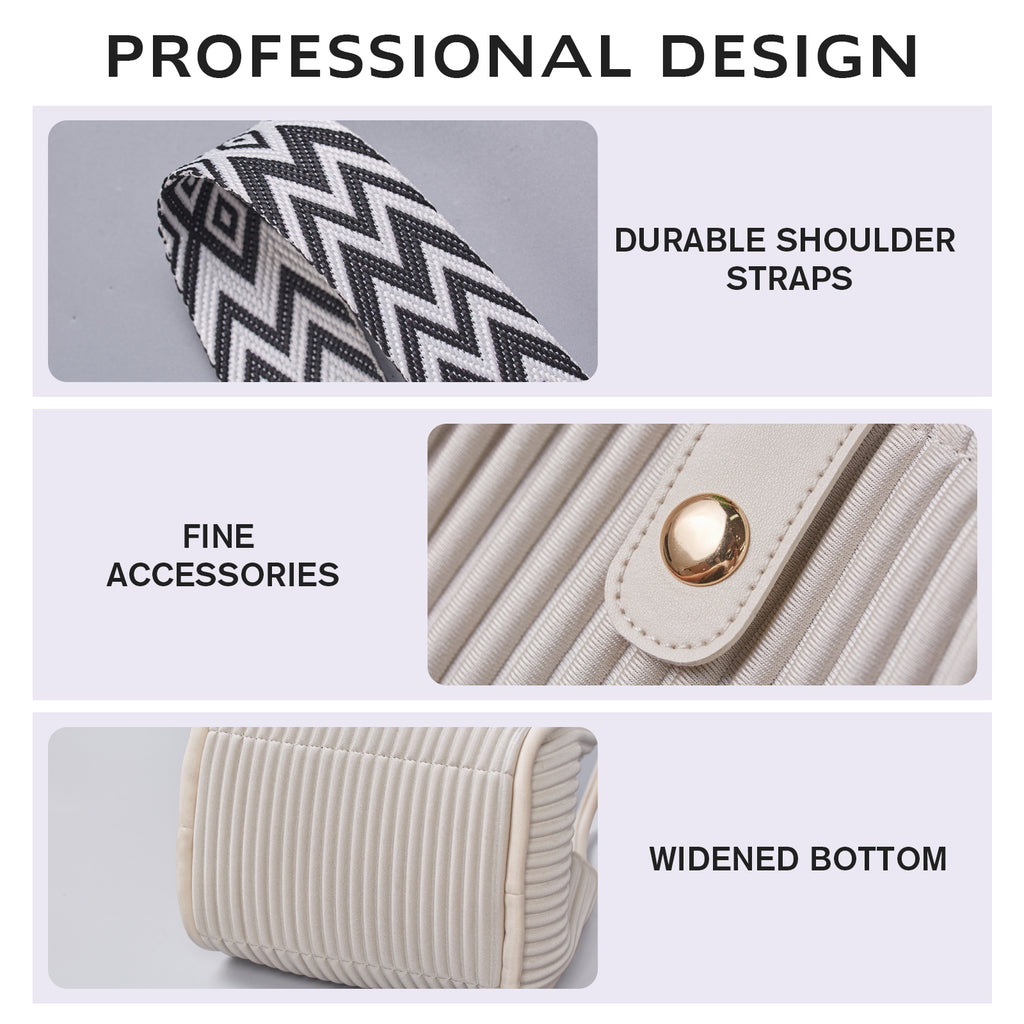 ONIMALS Wholesale Vertical Pleated Bucket Bags Bulk Available 2-Way Convertible Handbags Custom Logo Accepted for Boutiques