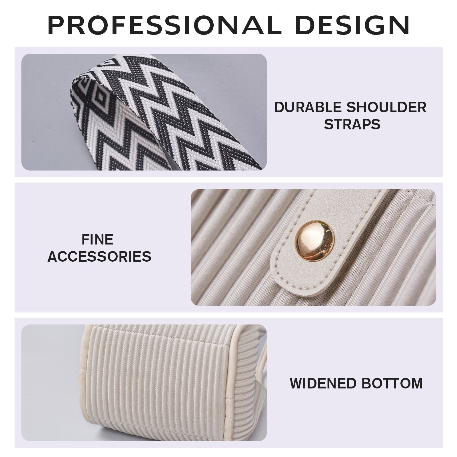 ONIMALS Wholesale Vertical Pleated Bucket Bags Bulk Available 2-Way Convertible Handbags Custom Logo Accepted for Boutiques