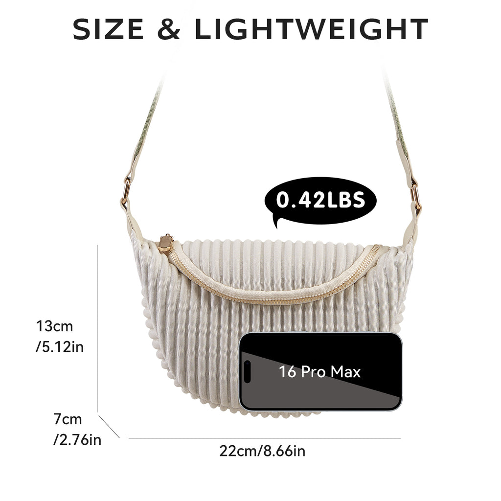ONIMALS Hot Selling Women Solid Color Eco-friendly Crossbody Bag for Daily Use with Zipper