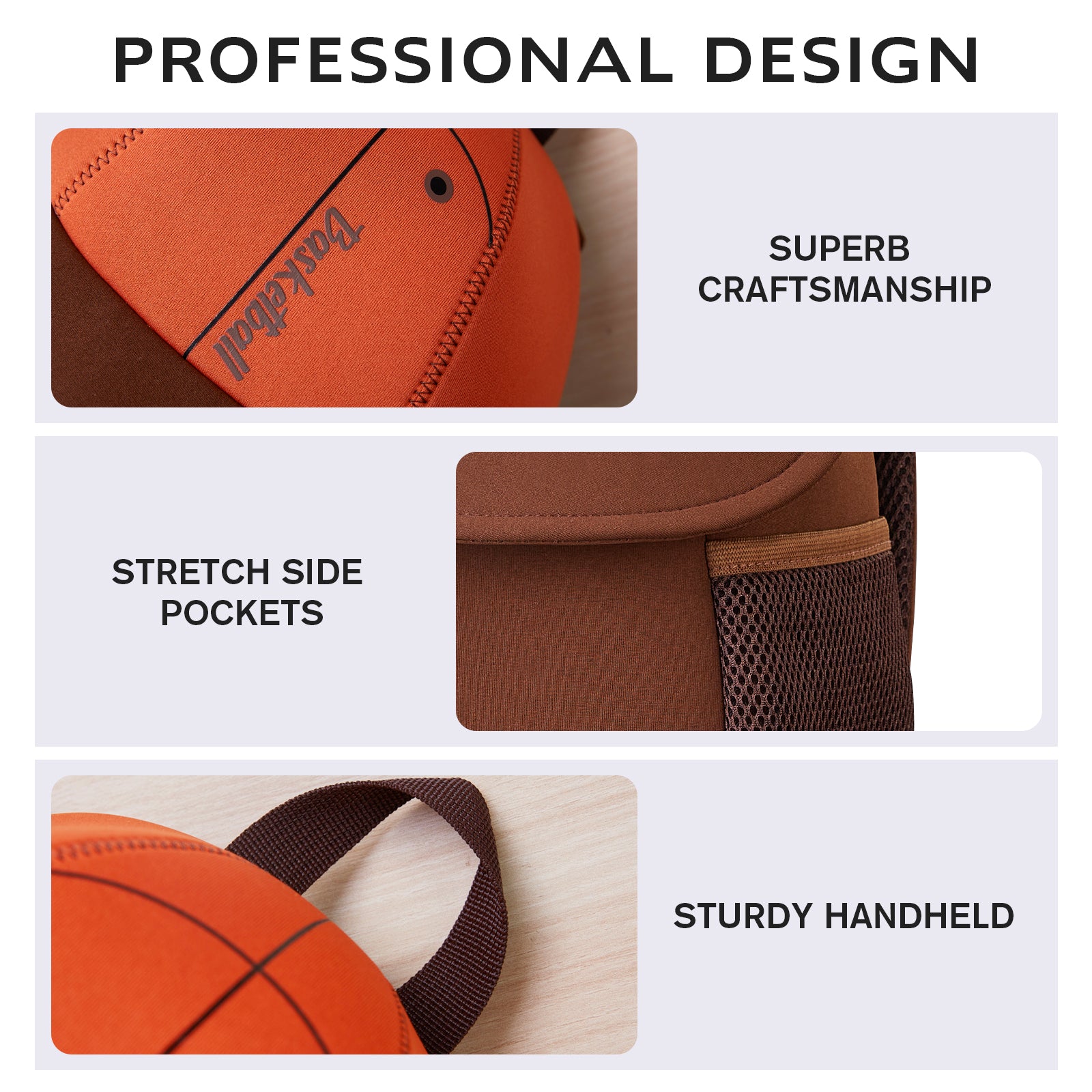 NOHOO 3D Basketball Kids Backpack Cute Sports Toddler School Bag Birthday Gift for Boys