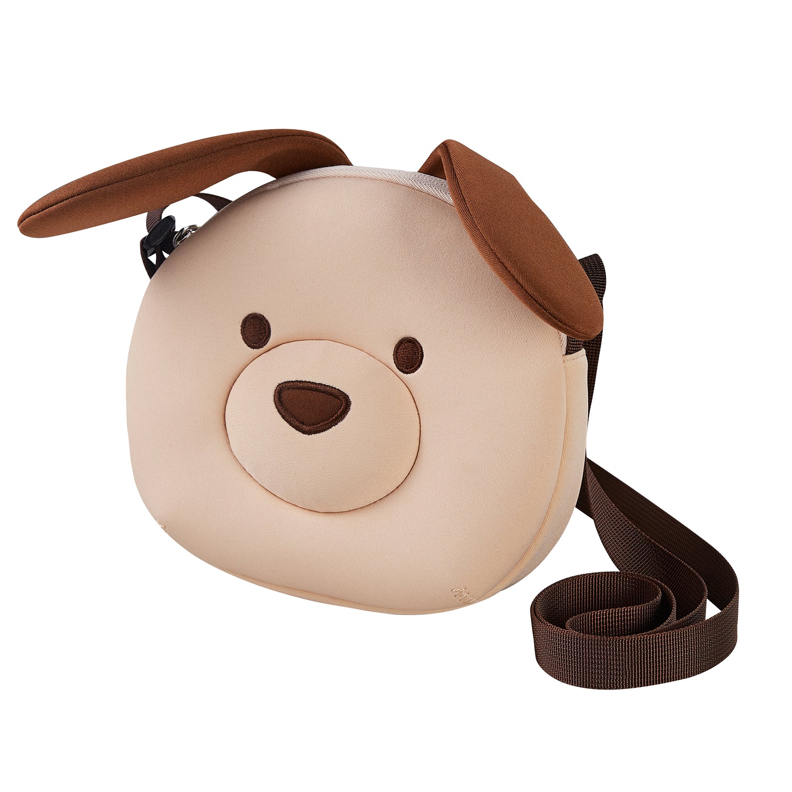 NOHOO Hot Selling 3D Shape Brown Bear Shape Mini Wallet Crossbody Bag for Kids Boys Girls
