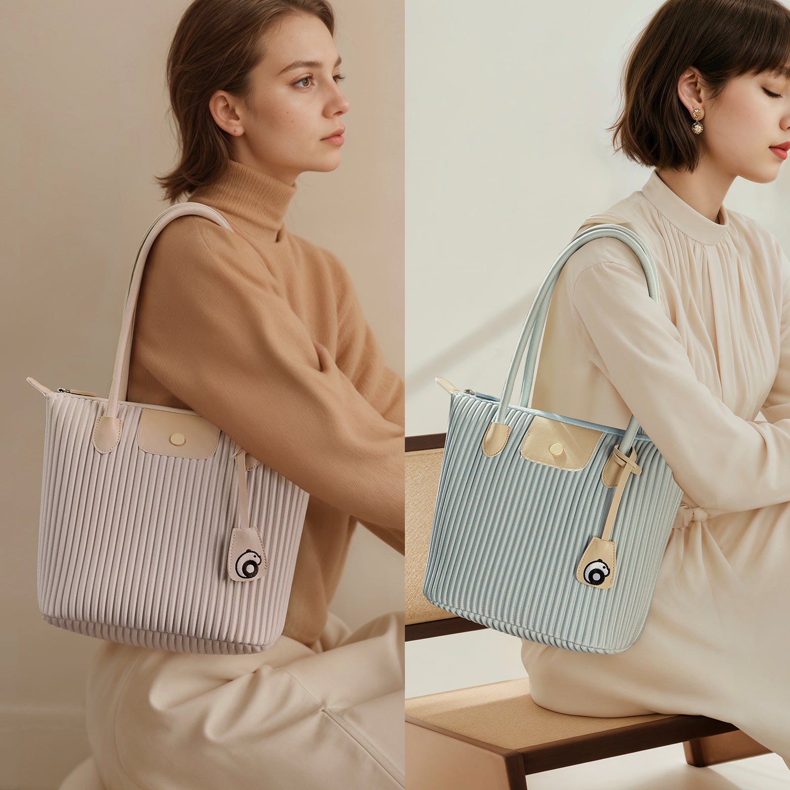 ONIMALS Custom logo High Quality Classic Solid Color Women Tote Bag for Date Business