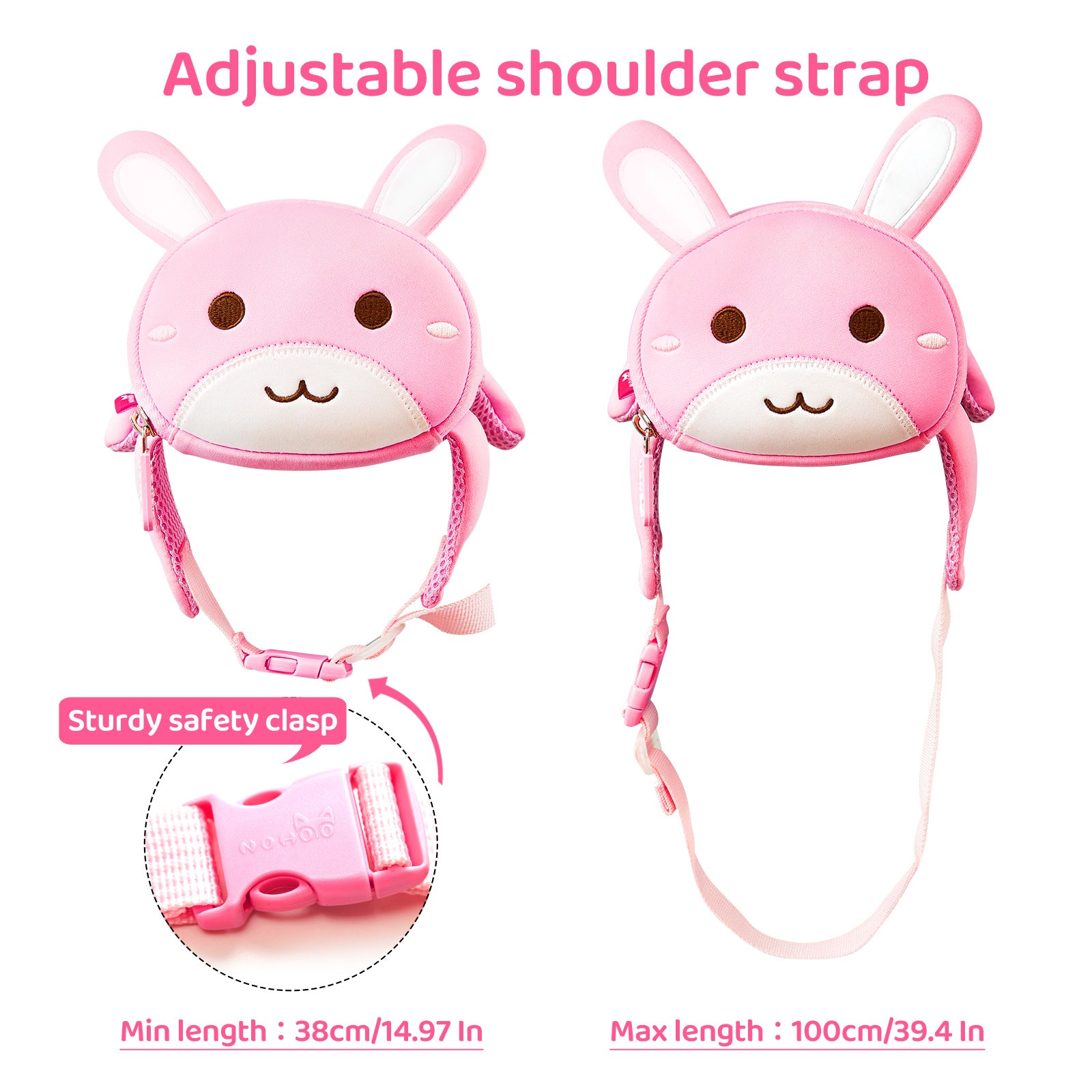 NOHOO High Quality Mini Kids Cute 3D Animal Modeling Waist Bag Waterproof Chest Bag for Kids